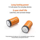 Amazon Basics 12-Pack D Cell Alkaline All-Purpose Batteries, 1.5 Volt, 5-Year Shelf Life