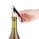 True TrueTap Double Hinged Waiter’s Corkscrew, Matte Black Bottle Opener with Foil Cutter, Wine Key