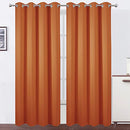 LEMOMO Blackout Curtains 52 x 84 inch/Black Set of 2 Panels/Thermal Insulated Room Darkening Bedroom Curtains