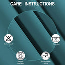 LEMOMO Blackout Curtains 52 x 84 inch/Black Set of 2 Panels/Thermal Insulated Room Darkening Bedroom Curtains