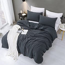 ALAZURIA Bedding Duvet Cover 2 Piece Set - Super Soft Prewashed, Duvet Covers Twin with Zipper Closure & 4 Corner Ties (1 Duvet Cover + 1 Pillow Case) Terracotta Pastel, Twin