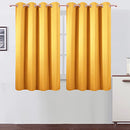 LEMOMO Blackout Curtains 52 x 84 inch/Black Set of 2 Panels/Thermal Insulated Room Darkening Bedroom Curtains