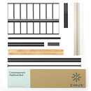 ZINUS Paul Metal and Bamboo Platform Bed Frame, Wood Slat Support, No Box Spring Needed, Easy Assembly, King