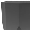Bloem Tuxton Hexagon Planter: 8" - Black - Modern Unique Geometic Small Pl, Durable Resin, Modern Design, Optional Drainage Holes, for Indoor & Outdoor Use, Gardening, 1.7 Gallon Capacity