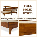 Bme Caden Solid Wood Nightstand/Side Table/End Table, Fully Assembled, with 1-Drawer for Mid Century Bedroom and Living Room, Caramel