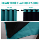 NICETOWN Grey Full Shade Curtain Panels, Pair of Energy Smart & Noise Blocking Out Blackout Drapes for Dining Room Window, Thermal Insulated Guest Room Lined Window Dressing(Gray, 52 x 84 inch)