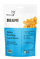 Simply Pickled Lupini Beans Snack by BRAMI | 9g Plant Protein, 0g Net Carbs | Vegan, Vegetarian, Keto, Mediterranean Diet, Non Perishable | 2.3 oz (Variety, 8 Count)