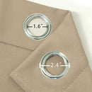 LEMOMO Blackout Curtains 52 x 84 inch/Black Set of 2 Panels/Thermal Insulated Room Darkening Bedroom Curtains