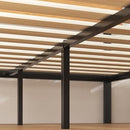 ZINUS Paul Metal and Bamboo Platform Bed Frame, Wood Slat Support, No Box Spring Needed, Easy Assembly, King