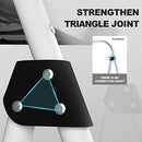 HBTower 3 Step Ladder, Folding Step Stool with Wide Anti-Slip Pedal, 500lbs Sturdy Steel Ladder, Convenient Handgrip, Lightweight, Portable Steel Step Stool, Black