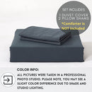 ALAZURIA Bedding Duvet Cover 2 Piece Set - Super Soft Prewashed, Duvet Covers Twin with Zipper Closure & 4 Corner Ties (1 Duvet Cover + 1 Pillow Case) Terracotta Pastel, Twin