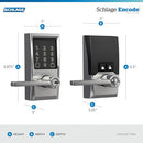 Schlage Encode Smart Wi-Fi Deadbolt with Century Trim in Matte Black