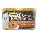 Purina Fancy Feast Savory Centers Pate Adult Wet Cat Food With Tuna and a Gravy Center - (Pack of 24) 3 oz. Cans