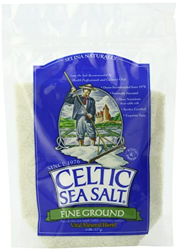 Celtic Sea Salt, Fine Ground, 8 Ounce, 0.5 Pound (Pack of 1)