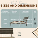 Bme Caden Solid Wood Nightstand/Side Table/End Table, Fully Assembled, with 1-Drawer for Mid Century Bedroom and Living Room, Caramel