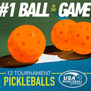 Franklin Sports Outdoor- X-40 Pickleball Balls - USA Pickleball (USAPA) Approved - 3 Pack Outside Pickleballs - Optic Yellow - US Open Ball