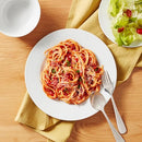 Amazon Basics 18-Piece White Dinnerware Set, Plates, Bowls, Service for 6