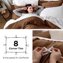 Bedsure Twin/Twin XL Duvet Cover Dorm Bedding - Soft Prewashed White Duvet Cover Twin, 2 Pieces, Includes 1 Duvet Cover (68"x90") with Zipper Closure & 1 Pillow Sham, Comforter NOT Included