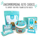 BHU Cookie Dough Keto Protein Bars, Chocolate Chip, Ultra Creamy Refrigerated Keto Snacks - 4g Net Carbs, 1g Sugar (8 Bars)