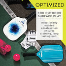 Franklin Sports Outdoor- X-40 Pickleball Balls - USA Pickleball (USAPA) Approved - 3 Pack Outside Pickleballs - Optic Yellow - US Open Ball