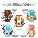 BHU Cookie Dough Keto Protein Bars, Chocolate Chip, Ultra Creamy Refrigerated Keto Snacks - 4g Net Carbs, 1g Sugar (8 Bars)