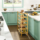 BMOSU 2-Tier Bamboo Shoe Rack Premium Stackable Shoe Shelf Storage Organizer for Hallway Closet Living Room Entryway Organizer (Natural Bamboo)