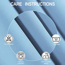 LEMOMO Blackout Curtains 52 x 84 inch/Black Set of 2 Panels/Thermal Insulated Room Darkening Bedroom Curtains