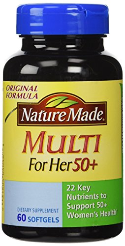 Nature Made Multivitamin For Her 50+ with No Iron, Womens Multivitamin for Daily Nutritional Support, Multivitamin for Women, 90 Tablets, 90 Day Supply