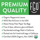FGO Organic Green Tea, Eco-Conscious Tea Bags, 100 Count