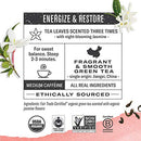 Numi Organic Tea Emperor's Pu-erh, Black Tea, 16 Count of Tea Bags, Pack of 1 (Packaging May Vary)