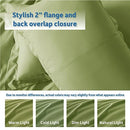 Nestl Twin Duvet Cover - Soft Double Brushed Light Sage Duvet Cover Twin/Twin XL, 2 Piece, with Button Closure, Duvet Cover 68x90 inches