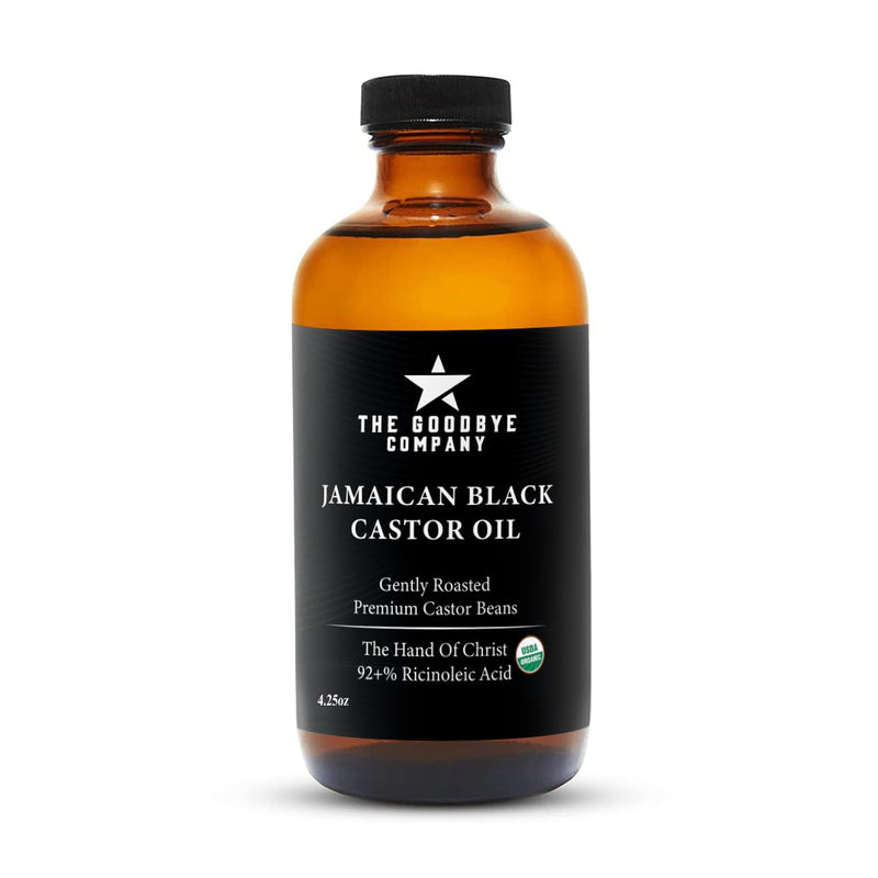 The Goodbye Company Organic Castor Oil – 100% Pure Extra Virgin, Cold-Pressed & Unrefined – Hexane-Free – Nourishing Oil for Healthy Skin, Hair Growth & Eyelashes (250mL)