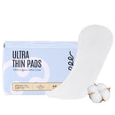 100% Organic Long Panty Liners for Women Long, Ultra Thin Cotton Cover, Long Pantiliners, Light Absorbency, Unscented Barely There Pantie Liners, Individually Wrapped (Long Liner, Size 2, 32ct)