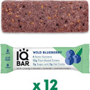 IQBAR Brain and Body Keto Protein Bars - Chocolate Lovers Variety Keto Bars - 12-Count Energy Bars - Low Carb Protein Bars - High Fiber Vegan Bars and Low Sugar Meal Replacement Bars - Vegan Snacks
