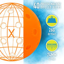 Franklin Sports Outdoor- X-40 Pickleball Balls - USA Pickleball (USAPA) Approved - 3 Pack Outside Pickleballs - Optic Yellow - US Open Ball