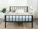 ZINUS Paul Metal and Bamboo Platform Bed Frame, Wood Slat Support, No Box Spring Needed, Easy Assembly, King