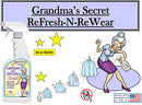 Grandma's Secret Spot Remover Laundry Spray - Chlorine, Bleach and Toxin-Free Stain Remover - Stain Remover for Clothes - Fabric Stain Remover Removes Oil, Paint, Blood and Pet Stains - 16 Oz, 2 Pack