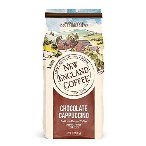 New England Coffee Hazelnut Crème Medium Roast Ground Coffee, 22oz Bag (Pack of 1)