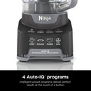 Ninja Food Processor, Professional Plus, 1000 Peak Watts, 4 Functions for Chopping, Slicing, Purees & Dough with 9-Cup Processor Bowl, 3 Blades, Food Chute & Pusher, Silver, BN601