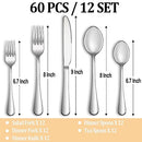 30 Piece Silverware Set Service for 6,Premium Stainless Steel Mirror Polished Cutlery Utensil Set,Durable Home Kitchen Eating Tableware Set,Include Fork Knife Spoon Set,Dishwasher Safe