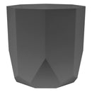 Bloem Tuxton Hexagon Planter: 8" - Black - Modern Unique Geometic Small Pl, Durable Resin, Modern Design, Optional Drainage Holes, for Indoor & Outdoor Use, Gardening, 1.7 Gallon Capacity