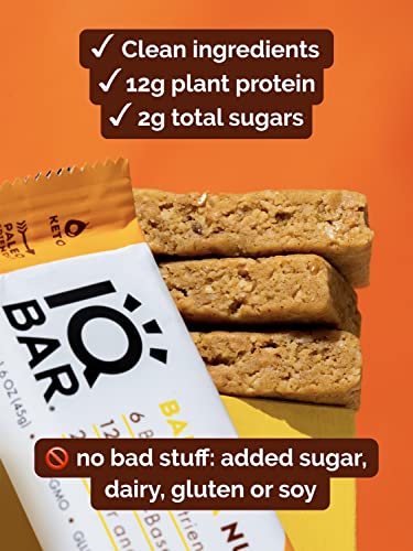 IQBAR Brain and Body Keto Protein Bars - Chocolate Lovers Variety Keto Bars - 12-Count Energy Bars - Low Carb Protein Bars - High Fiber Vegan Bars and Low Sugar Meal Replacement Bars - Vegan Snacks