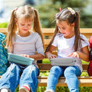 Bento Box Adult Lunch Box, Lunch Containers for Kids Girls Boys with 4 Compartments, Lunchable Food Container with Utensils, Sauce Jar, Muffin Liners, 40 Oz/5 Cup, Microwave & Dishwasher Safe, Navy