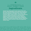 Oxbow Essentials Rabbit Food, Adult, Made with Oxbow Timothy Hay for Rabbit, Pet Pellets with Vitamins & Minerals, Small Animal Pet Products, Bunny Food, Made in USA, High Fiber, 10 lb. bag