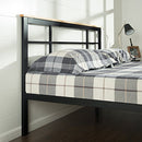 ZINUS Paul Metal and Bamboo Platform Bed Frame, Wood Slat Support, No Box Spring Needed, Easy Assembly, King