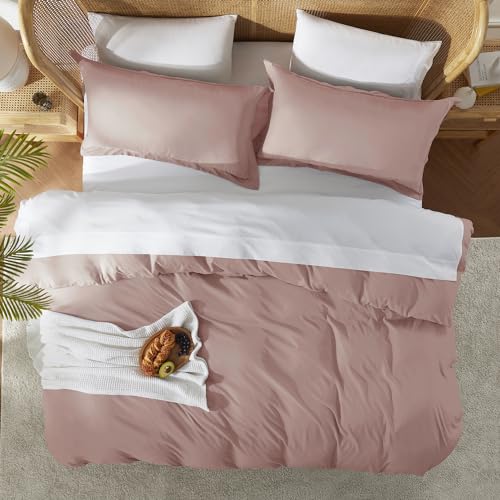 Nestl Twin Duvet Cover - Soft Double Brushed Light Sage Duvet Cover Twin/Twin XL, 2 Piece, with Button Closure, Duvet Cover 68x90 inches