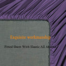 SONORO KATE Bed Sheet Set Super Soft Microfiber 1800 Thread Count Luxury Egyptian Sheets Fit 18-24 Inch Deep Pocket Mattress Wrinkle-6 Piece (Beige, Queen)