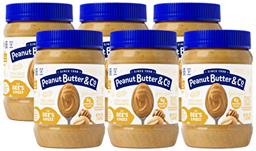 Peanut Butter & Co. Smooth Operator Peanut Butter, Non-GMO Project Verified, Gluten Free, Vegan, 16 Ounce (Pack of 6)