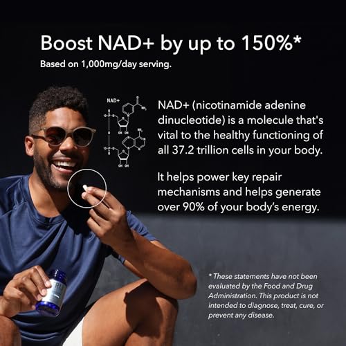 TRU NIAGEN PRO 1000mg | Patented Nicotinamide Riboside NAD+ Supplement | NR Supports Cellular Energy Metabolism & Repair, Vitality, Healthy Aging of Heart, Brain & Muscle (30 Servings)