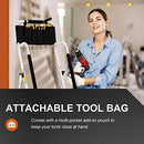 HBTower 3 Step Ladder, Folding Step Stool with Wide Anti-Slip Pedal, 500lbs Sturdy Steel Ladder, Convenient Handgrip, Lightweight, Portable Steel Step Stool, Black